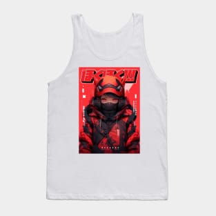 The anonymous one - Be Proud Selection | Techwear Aesthetic Anime Girl Cool Pop Art Design | PROUD OTAKU Tank Top